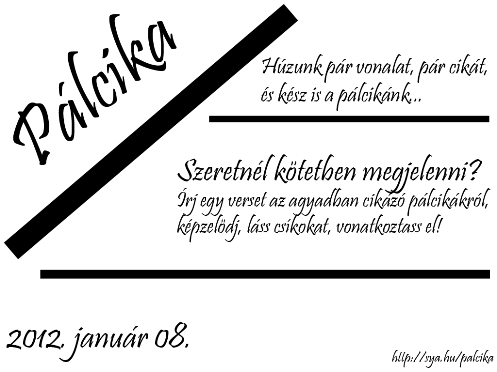 Pálcika - verspályázat